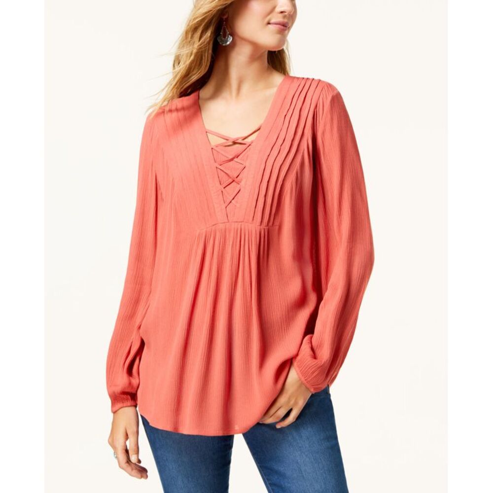 Style & Co Criss Cross Top